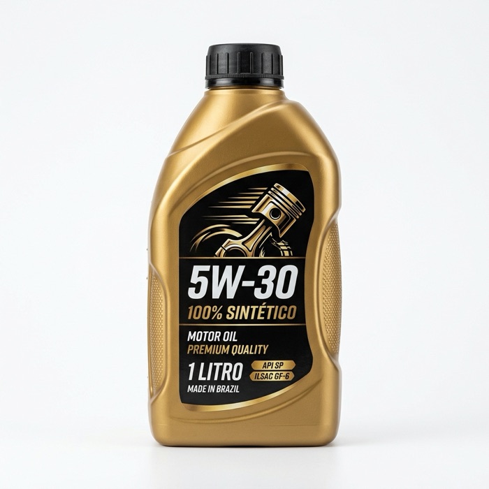 Frascos de óleo 5W-30 sintético