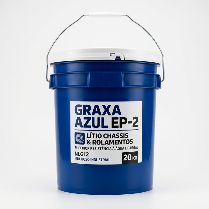 Balde de graxa azul EP-2 lítio
